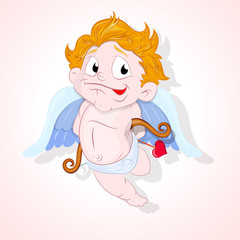 Cute Vector Cupid Background