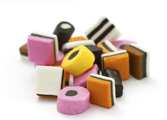 Selection of liquorice allsorts