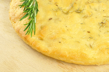 Focaccia with rosemary and olive oil