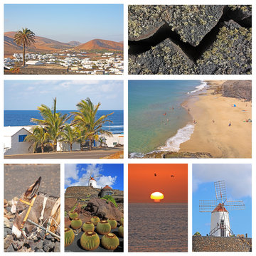 Lanzarote - Collage 8 Bilder
