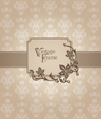 Beautiful Retro Card - for invitation, greetings, congratulation