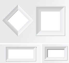 Set of White Frames