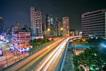 Fototapeta na wymiar night view of the bridge and city