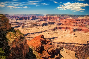 Türaufkleber Schlucht Grand Canyon sonniger Tag mit blauem Himmel