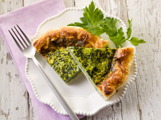 cake with ricotta and spinach