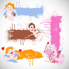 Valentine Cupid Banners