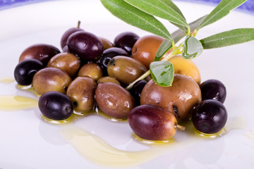 plate with olives