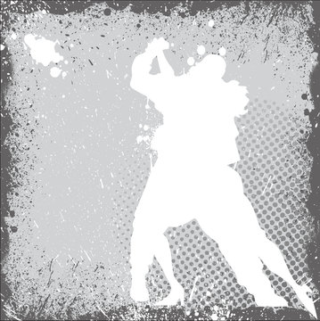 Grunge Dancing Couple Background