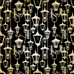 Seamless lantern pattern