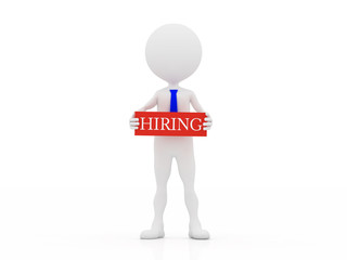 3d Hiring person