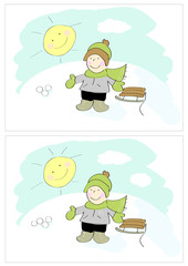 5 differences- winter