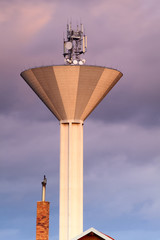 Modern water tank tower