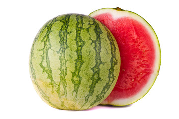 watermelon on white
