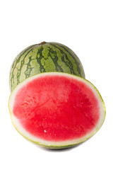 watermelon on white