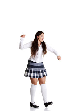 Female tap dancer