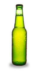 Bottle of beer, isolated on white background