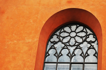 Naklejka premium Medieval window