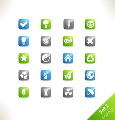Vector beautiful icon set. Part 2 - Ecology