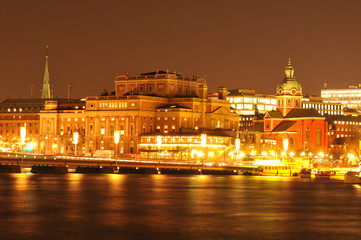 Fototapeta na wymiar Stockholm by night