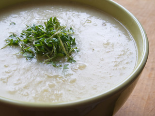 Potato Soup with Cress