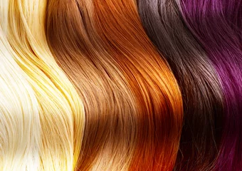 Abwaschbare Fototapete Friseur Haarfarben-Palette