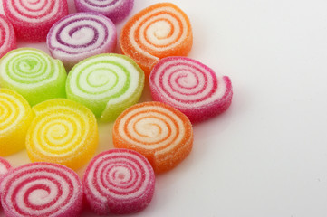 Marshmallow with gelatin dessert