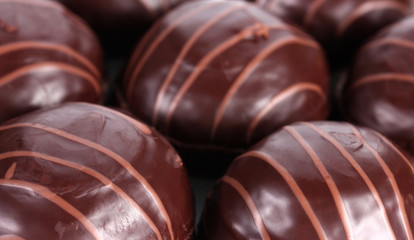Сhocolate cookie closeup