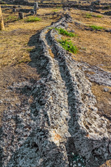Ancient trench for thermal water