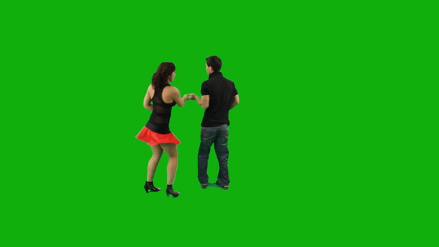 Couple Dancing Salsa