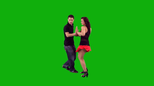 Couple Dancing Salsa