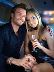 Portrait of beautiful young couple