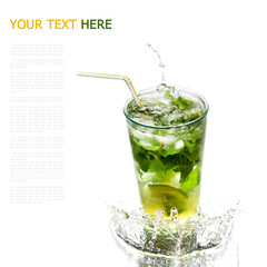 Ice cold Mojito spray (with sample text)