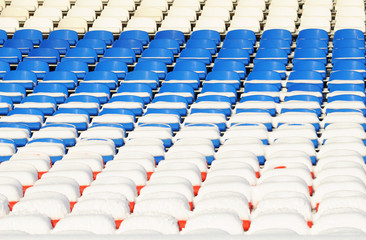 Fototapeta premium Empty rows of stadium
