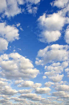 blue sky and white clouds  background