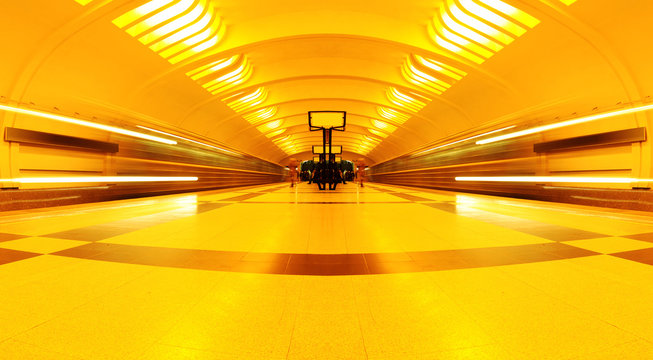 symmetric underground station