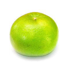Pomelo, tropical fruit isolated on white background