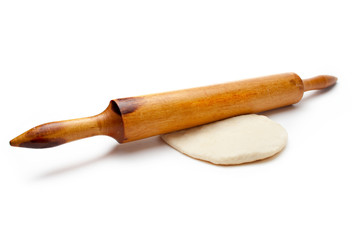 Rolling pin with dough