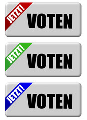 3 Buttin grau Band rgb JETZT VOTEN
