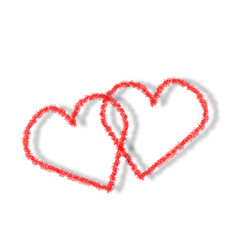 Love you symbol. Valentine's day abstract