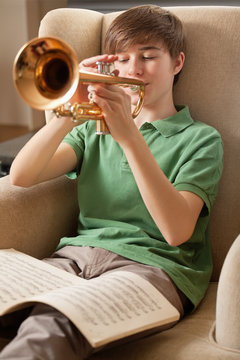 Playing The Trumpet At Home