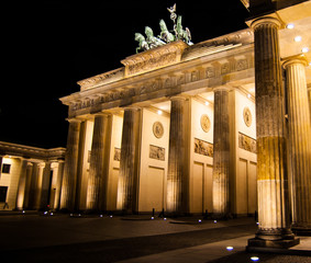 Naklejka premium Brandenburger Tor - Porte de Brandbourg, in Berlin