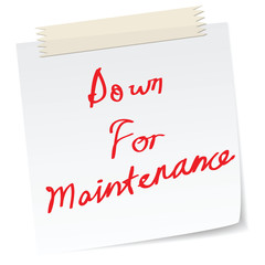 down for maintenance