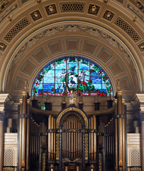 Interior of St Georges Hall, Liverpool, UK