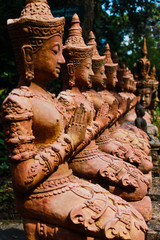 Thepha Thai temple statues