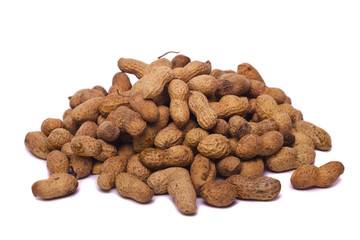 peanuts on white