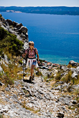 Fototapeta premium Hiking in Adriatic