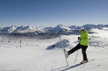 Ski Winter Dolomiten Panorama