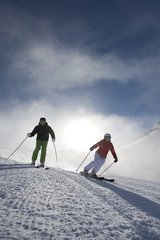 Wintersport macht Spaß - Skifahren für zwei