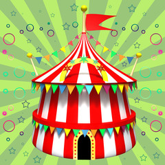 Illustration of a circus tent