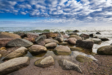Fototapeta na wymiar Na wybrzeżu Bałtyku.